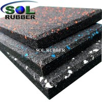 8-50mm Thick SGS Anti Static Crossfit Gym Mats Flooring Tiles Floor